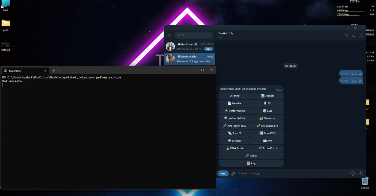 Telegram Bot with pseudo-AI