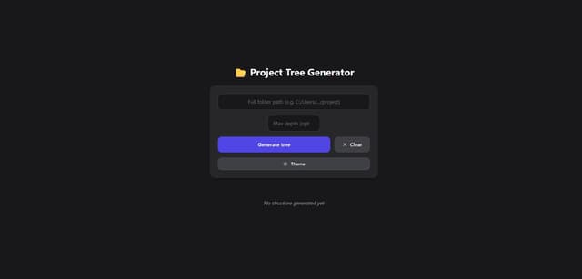 Project Tree Generator screenshot 1